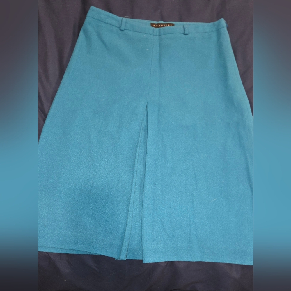 Parallel Teal A-Line Skirt Sz 6